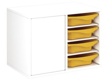 MÖBEL MIT MELAMINBESCHICHTUNG H: 51 cm - B: 70,5 cm 8 Behälter - 6...