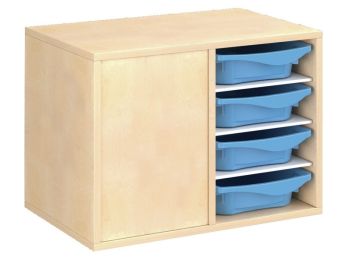 MÖBEL MIT MELAMINBESCHICHTUNG H: 51 cm - B: 70,5 cm 8 Behälter - 6...