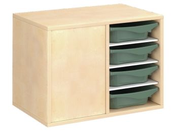 MÖBEL MIT MELAMINBESCHICHTUNG H: 51 cm - B: 70,5 cm 8 Behälter - 6...