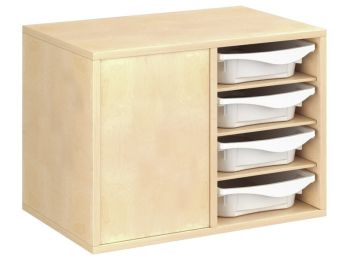 MÖBEL MIT MELAMINBESCHICHTUNG H: 51 cm - B: 70,5 cm 8 Behälter - 6...
