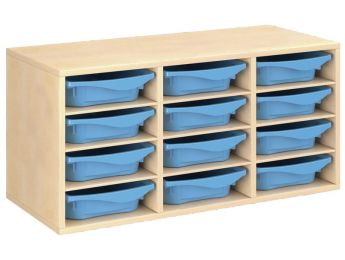 MÖBELSTÜCK MIT MELAMINBESCHICHTUNG H: 51 cm - L: 105 cm 12 Behälter - 9...