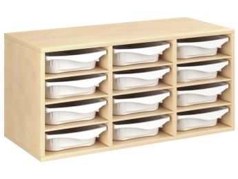 MÖBELSTÜCK MIT MELAMINBESCHICHTUNG H: 51 cm - L: 105 cm 12 Behälter - 9...