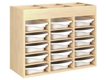 MÖBELSTÜCK MIT MELAMINBESCHICHTUNG H: 81 cm - L: 105 cm 15 Behälter - 12...