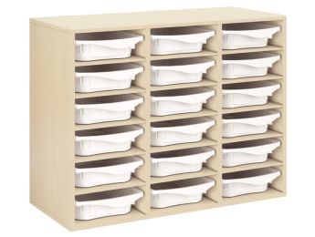 MÖBELSTÜCK MIT MELAMINBESCHICHTUNG H: 81 cm - L: 105 cm 18 Behälter - 15...