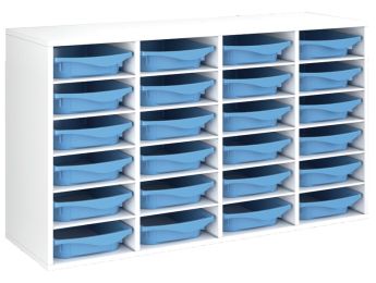 MÖBELSTÜCK MIT MELAMINBESCHICHTUNG H: 81 cm - L: 139 cm 24 Behälter - 20...