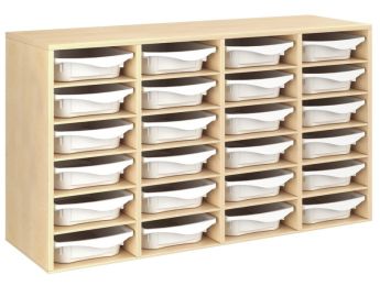 MÖBELSTÜCK MIT MELAMINBESCHICHTUNG H: 81 cm - L: 139 cm 24 Behälter - 20...