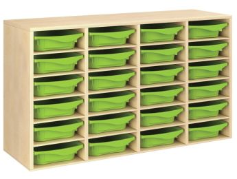 MÖBELSTÜCK MIT MELAMINBESCHICHTUNG H: 81 cm - L: 139 cm 24 Behälter - 20...