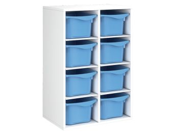 MÖBELSTÜCK MIT MELAMINBESCHICHTUNG H: 102 cm - L: 70,5 cm 8 Behälter - 6...