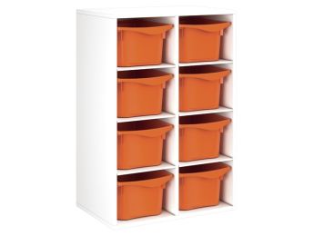 MÖBELSTÜCK MIT MELAMINBESCHICHTUNG H: 102 cm - L: 70,5 cm 8 Behälter - 6...