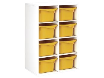 MÖBELSTÜCK MIT MELAMINBESCHICHTUNG H: 102 cm - L: 70,5 cm 8 Behälter - 6...