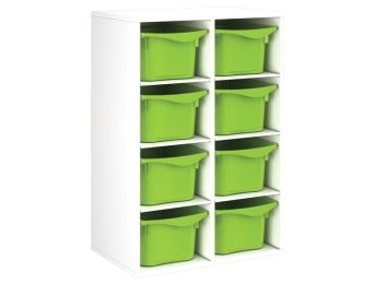 MÖBELSTÜCK MIT MELAMINBESCHICHTUNG H: 102 cm - L: 70,5 cm 8 Behälter - 6...