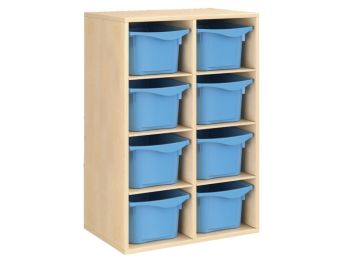 MÖBELSTÜCK MIT MELAMINBESCHICHTUNG H: 102 cm - L: 70,5 cm 8 Behälter - 6...