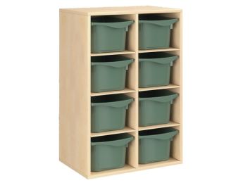 MÖBELSTÜCK MIT MELAMINBESCHICHTUNG H: 102 cm - L: 70,5 cm 8 Behälter - 6...