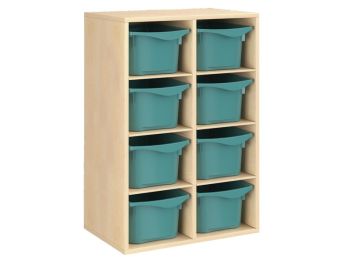 MÖBELSTÜCK MIT MELAMINBESCHICHTUNG H: 102 cm - L: 70,5 cm 8 Behälter - 6...