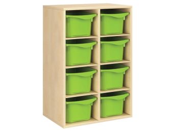MÖBELSTÜCK MIT MELAMINBESCHICHTUNG H: 102 cm - L: 70,5 cm 8 Behälter - 6...