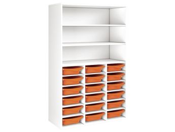 MÖBELSTÜCK MIT MELAMINBESCHICHTUNG H: 162 cm - L: 105 cm 18 Behälter - 18...
