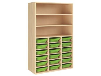 MÖBELSTÜCK MIT MELAMINBESCHICHTUNG H: 162 cm - L: 105 cm 18 Behälter - 18...
