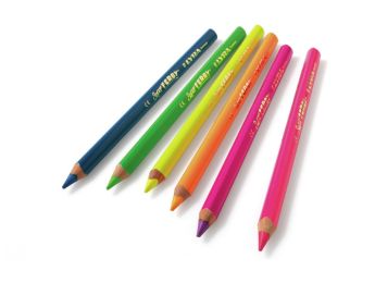 MAXISET KLEURPOTLODEN Super Ferby Fluo fluorescerende kleuren