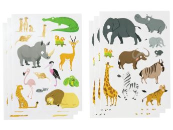 GOMMETTES THÉMATIQUES GÉANTES Animaux sauvages