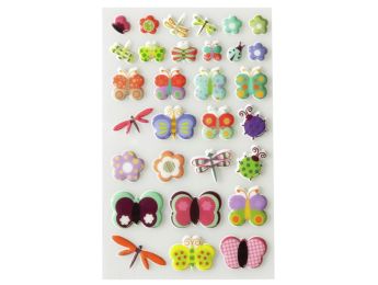 GOMMETTES RELIEF 3D Papilllons