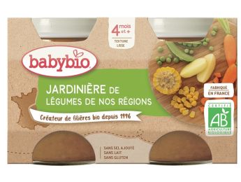 PETITS POTS BIO Jardinière de Légumes - 2 x 130 g