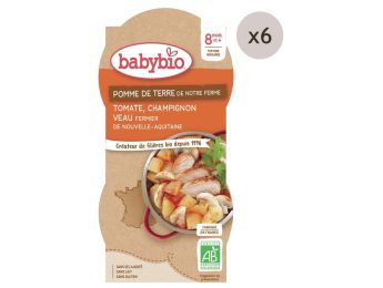 MAXI LOT Pomme de terre, Tomate, Champignons et Veau - 12 x 200 g