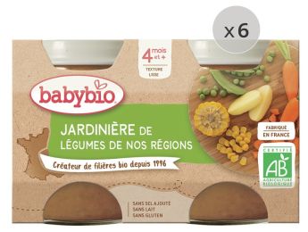 MAXI LOT PETITS POTS BIO Jardinière de Légumes - 12 x 130 g