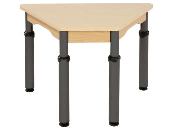 VERSTELLBARER TISCH Laminatplatte Trapez 75x45 cm