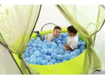 SET POP-UP-BIWAK-HÜTTE Mit Becken und Bällen
