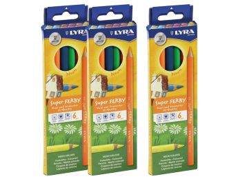 MAXISET KLEURPOTLODEN Super Ferby Fluo fluorescerende kleuren