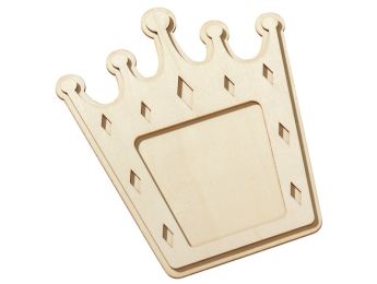 CADRE-PHOTO COURONNE À DÉCORER