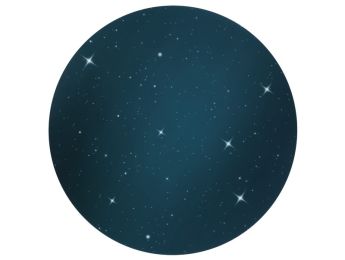 LICHTDURCHLÄSSIGES DEKOR für sensorischen Leuchttisch Bunte Sterne
