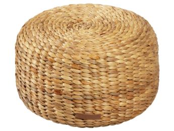 POUF en jacinthe d’eau H: 17 cm