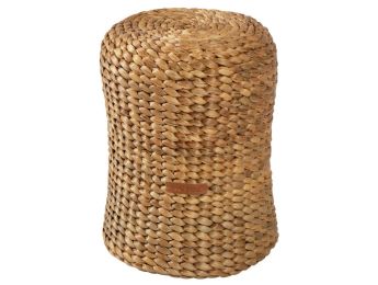 HOCKER aus Wasserhyazinthe H: 31 cm