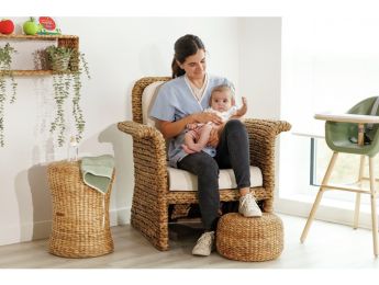 FAUTEUIL D'ALLAITEMENT en jacinthe d'eau