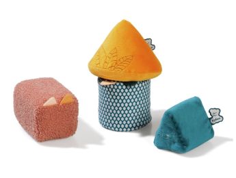 SET 4 FORMES EN TISSU SONORES