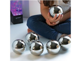 BOULES SENSORIELLES MIROIRS ET SONORES Argent
