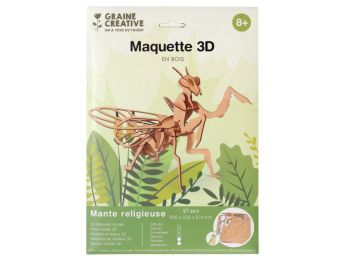 MAQUETTE À DÉCORER 3D Mante religieuse