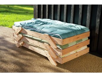 SET 12 BETTEN ELEMENTS 120 x 60 cm