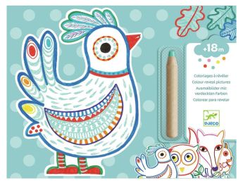 COLORIAGE À RÉVÉLER Animaux de la forêt