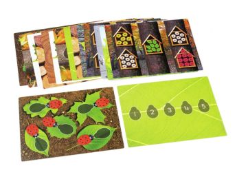 SPIELKARTEN für Marienkäfer-Kieselsteine