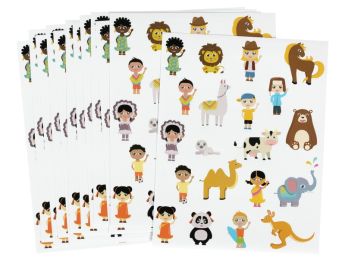 THEMENSTICKER KINDER DER WELT