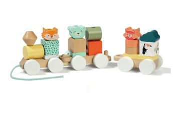TRAIN EN BOIS Animaux