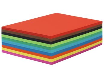 FEUILLES DE PAPIER COULEUR RECYCLÉ CARTA 130 g