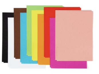 BLOC DE FEUILLES DE PAPIER COULEUR RECYCLÉ 210 g