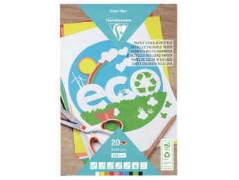 BLOC DE FEUILLES DE PAPIER COULEUR RECYCLÉ 210 g
