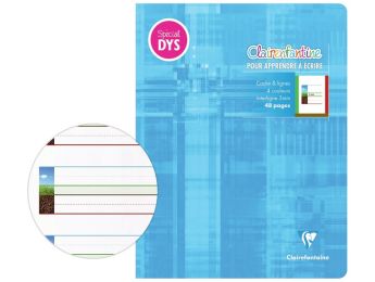CAHIER D'ÉCRITURE SPÉCIAL DYS Clairenfantine Interligne 3 mm