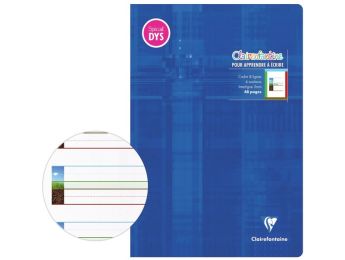 CAHIER D'ÉCRITURE SPÉCIAL DYS Clairenfantine Interligne 3 mm