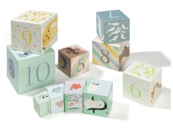 CUBES À EMPILER Animaux du monde