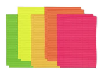 FEUILLES DE CARTON ONDULÉ 260 g Couleurs fluo